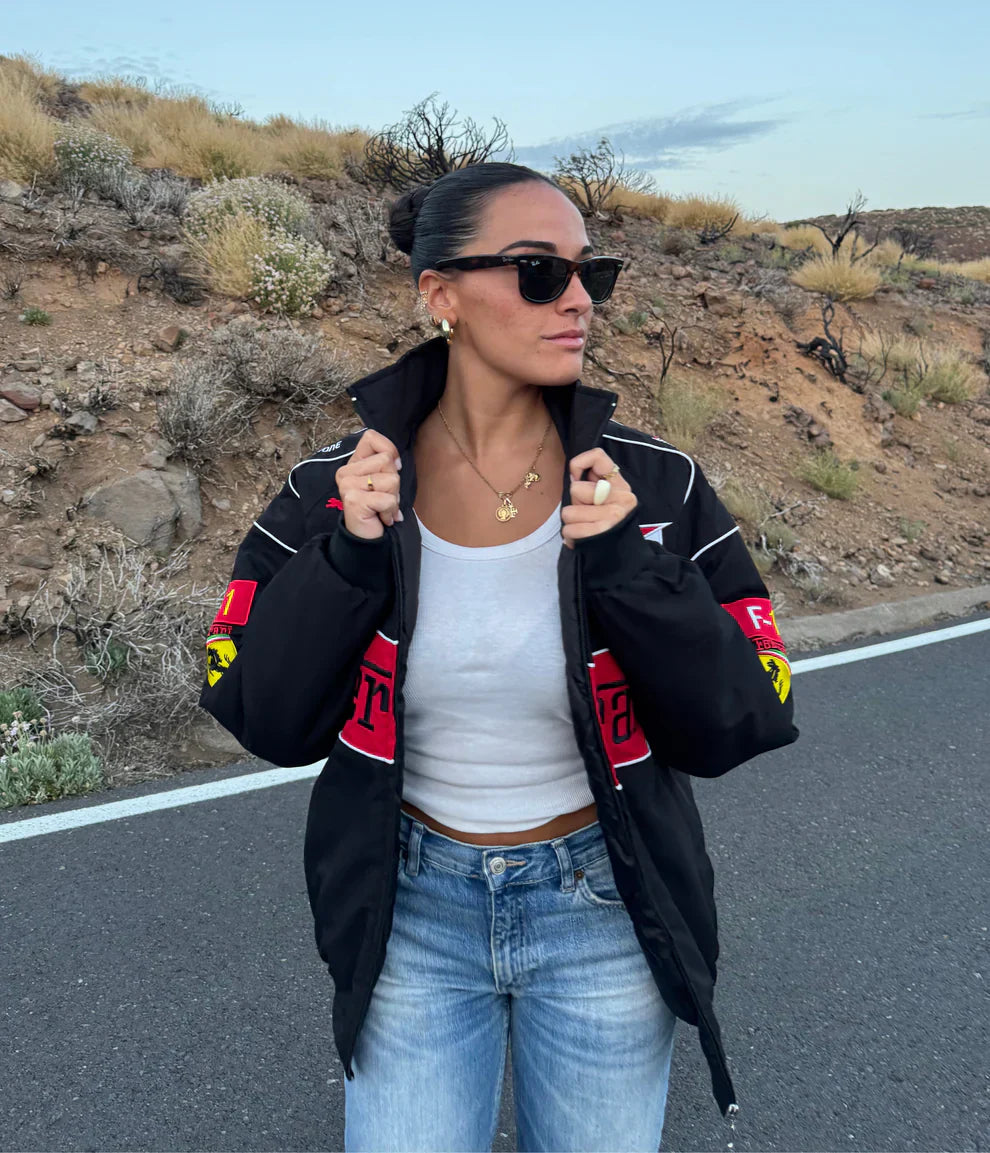 Giacca Racing Nera – Stile F1
