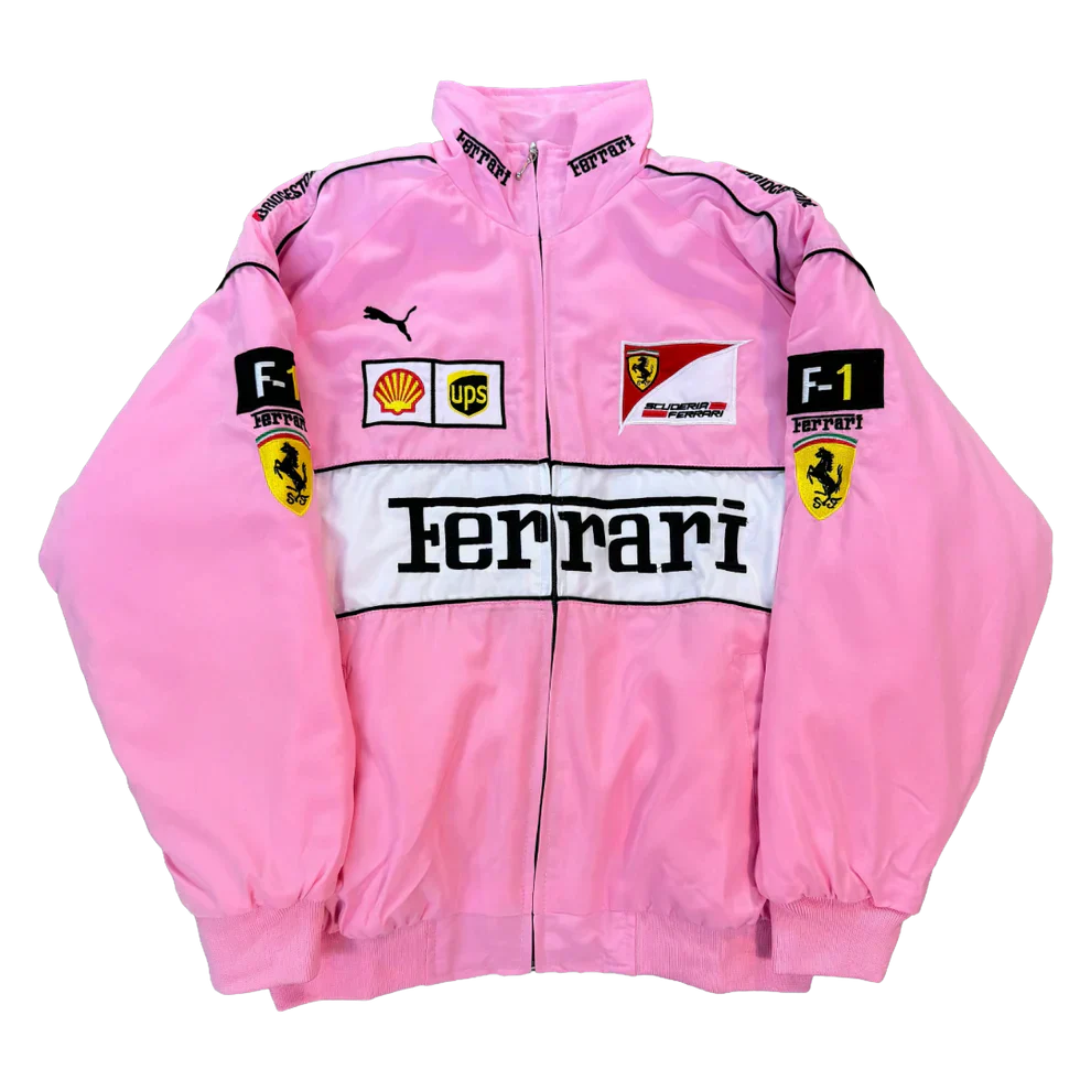 Giacca Racing Rosa – Stile F1